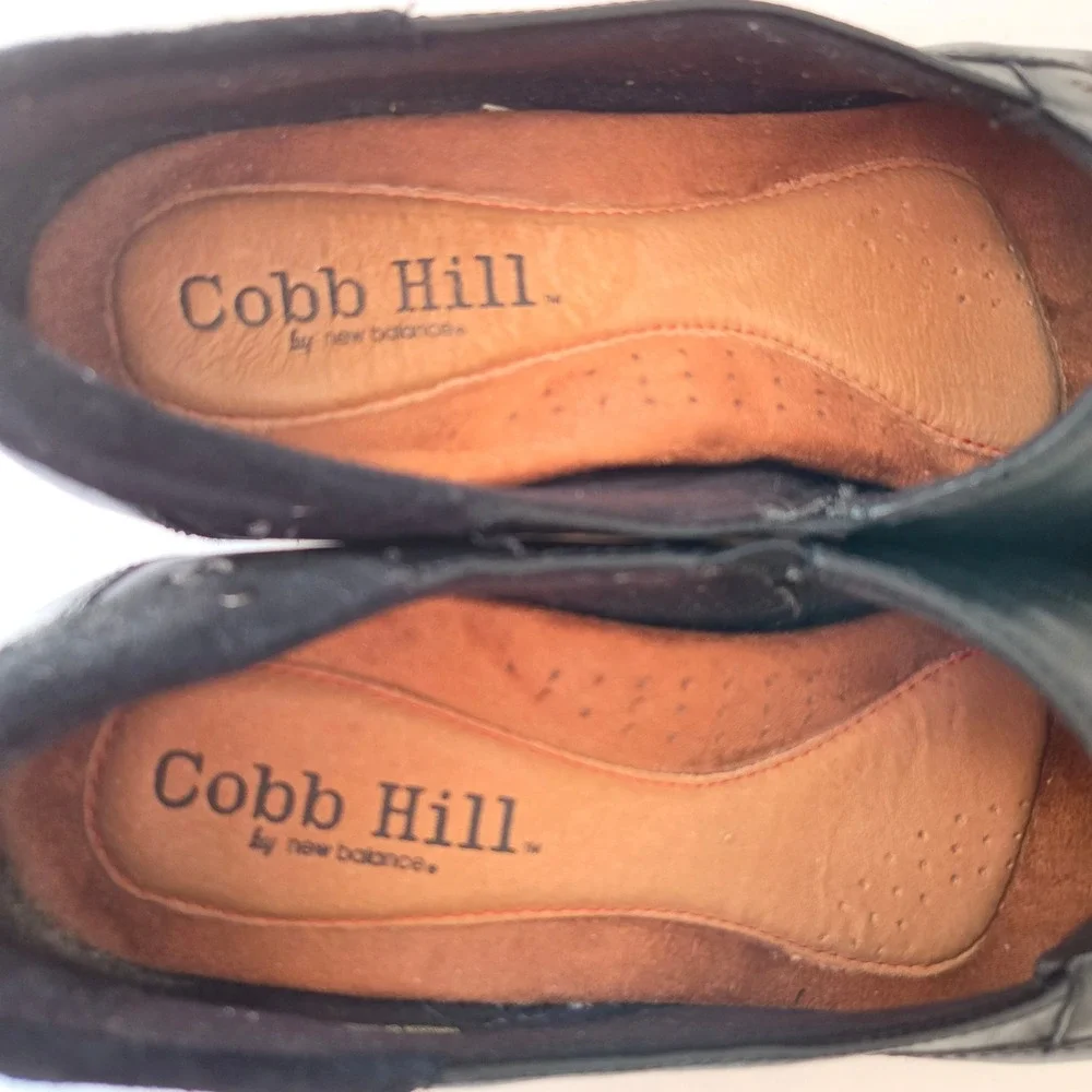 Cobb Hill by New Balance Womens Black Leather Pleated Slip On Pumps 9W CBW07BK